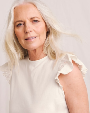 Jersey Broderie Printed Pant Pyjama Set