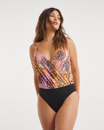 MAGISCULPT Twist Front Blouson Swimsuit