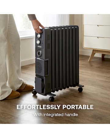 Dimplex Oil Free Radiator 2.4kW with Timer and Turbo Fan- Black