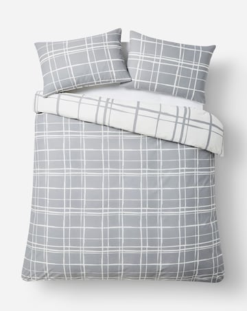 Wilson Charcoal Check Duvet Cover Set