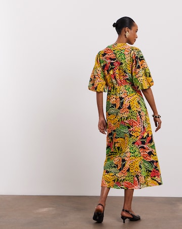 Joanna Hope Printed Broderie Tea Dress