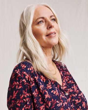 Julipa Button Down Printed Blouse