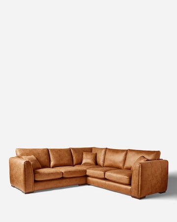 Gray & Osbourn Goliath Faux Leather Corner Sofa