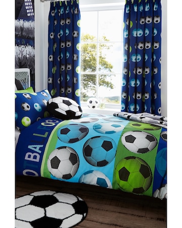 Catherine Lansfield Football Reversible Duvet Cover Set