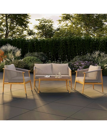 Charles Bentley Rope Weave Lounge Sofa Set