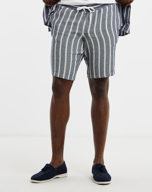 Jack & Jones Coba Stripe Short - Blue