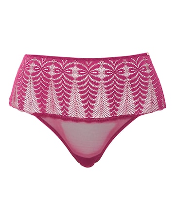 Figleaves Curve Opulence Lace Deep Brazilian Brief