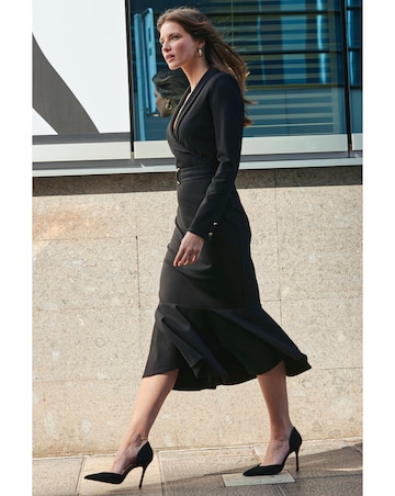 Sosandar Tailored Blazer Style Fishtail Dress