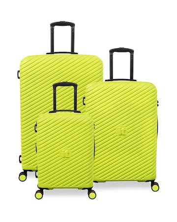 IT Luggage Pleating 3pc Suitcase Set