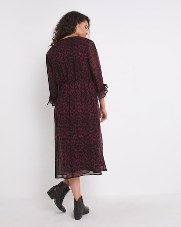 Joe Browns Chifton Animal Print Midi Dress