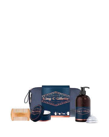King C Gillette Washbag: Wash, Balm + Comb