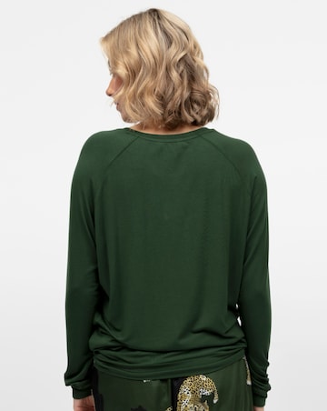 Cyberjammies Olive Modal Rich Slouch Pyjama Top