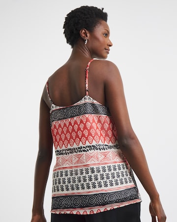 Printed Chiffon Strappy Cami