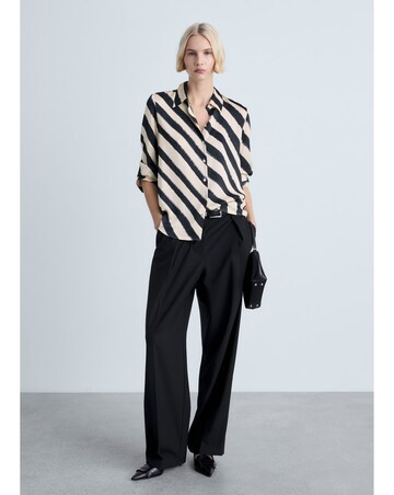 Mango Ideale Satin Print Shirt