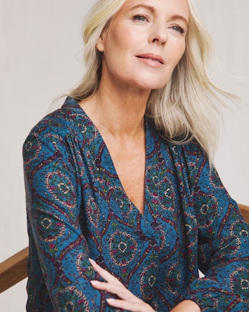 Julipa Moss Crepe Printed Blouse