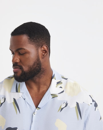 Jack & Jones Marshall Floral Print Shirt - Blue