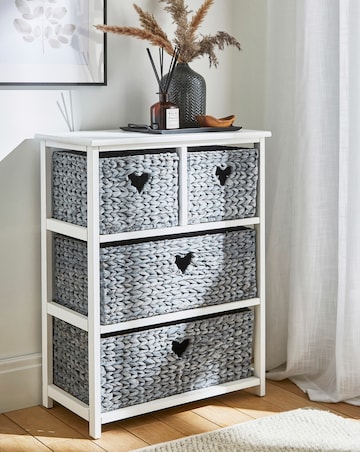 Hyacinth Hearts 2+2 Drawer Unit