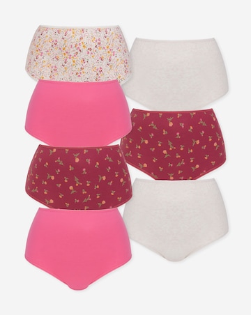 Pretty Secrets (7 Pack) Cotton Full Fit Knickers Paisley