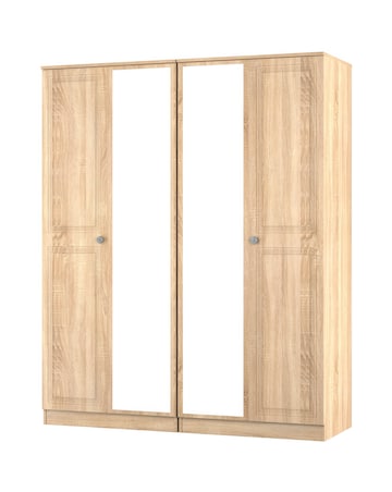 Richmond Ready Assembled 4 Door Wardrobe