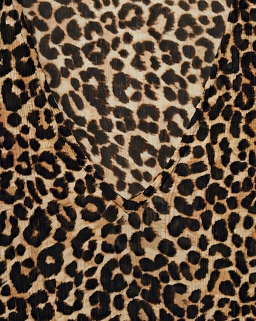 Mango Leopard Print Blouse