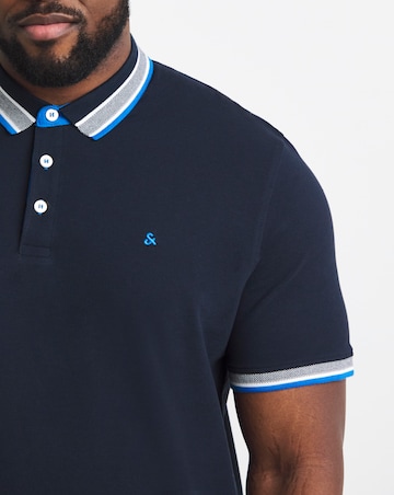 Jack & Jones Premium Paulos Tipped Polo - Navy