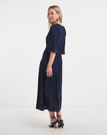 Half Sleeve Angel Sleeve Tea Dress