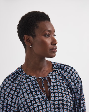 Whistles Floral Dot Tiered Trapeze Dress