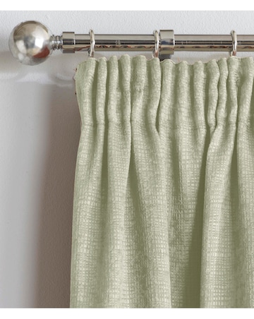 Matrix Light Filtering Textured Embossed Pencil Pleat Thermal Curtain