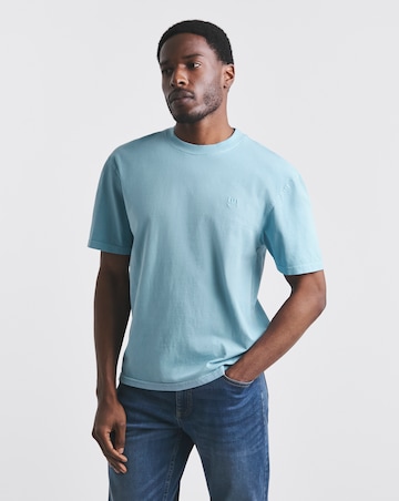 Union Garment Dyed T-Shirt- Washed Blue
