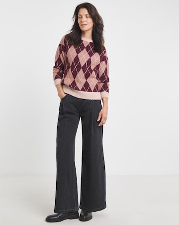 Pink Multi Argyle Jumper