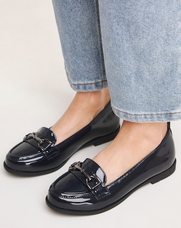 Anna Low Cut Snaffle Loafer Extra Wide EEE Fit Simply Comfort
