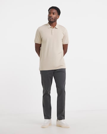 Pique Polo Long - Beige