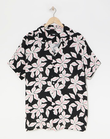 Floral Printed Holiday Shirt