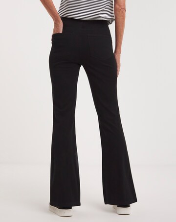 Black Stretch Bootcut Jersey Denim Jegging