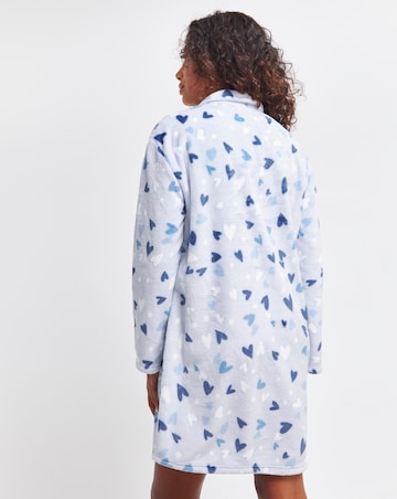 Pretty Secrets Fleece Button Up Nightshirt