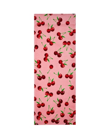 Catherine Lansfield Cherries Sun Lounger Towel