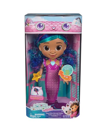 Gabby's Dollhouse: The Movie Doll Sing & Shine Mermaid Gabby