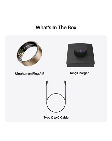 Ultrahuman Ring AIR Bluetooth Smart Ring - Brushed Rose Gold - Size 8