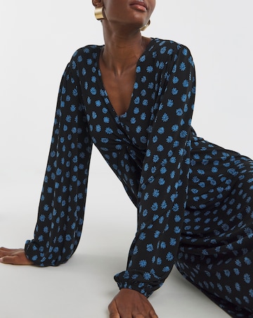 Long Sleeve Twist Front Dress