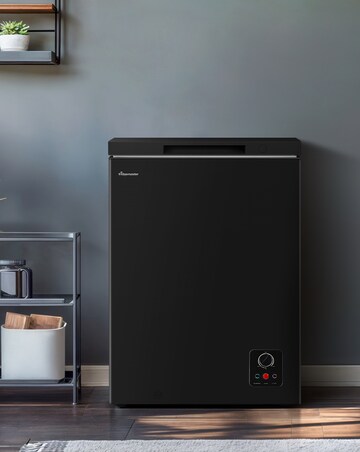 Fridgemaster MCF100EB 97L Freestanding Chest Freezer - Black - E Rated