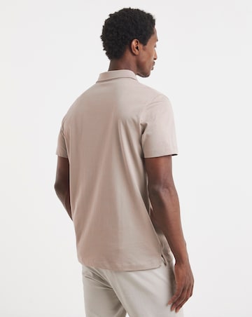 Jersey Polo Long Length-Pink