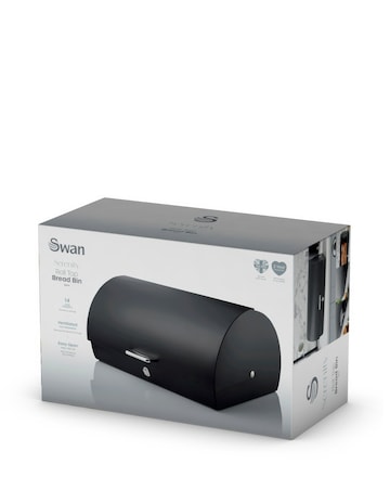 Swan Serenity Bread Bin Black