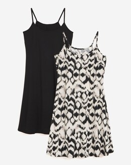 2 Pack Strappy Cami Dress