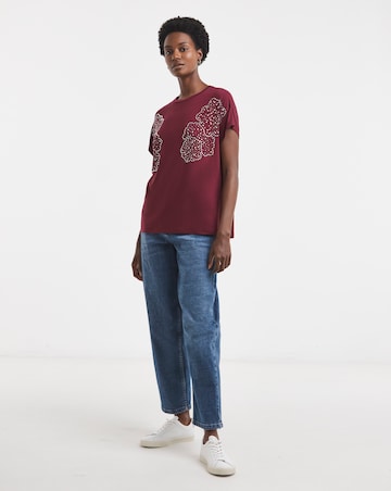 Floral Embellished T-Shirt