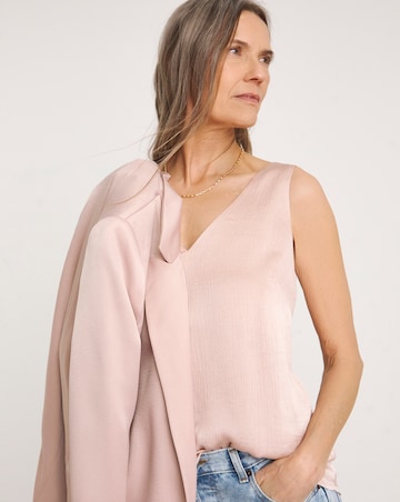 Satin V Neck Vest Top