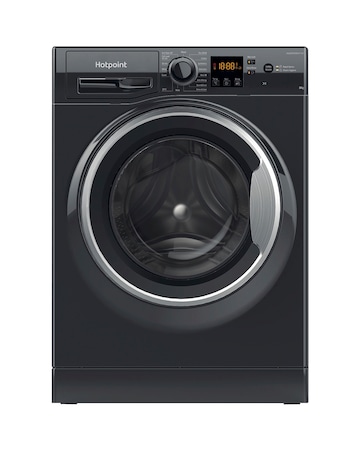 Hotpoint NSWM864CBSUKN, 8kg, 1600rpm Washing Machine - Black