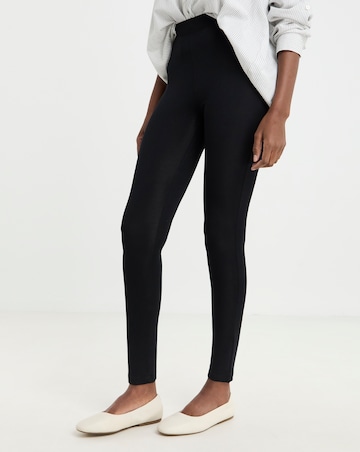 Black Jersey High Waisted Leggings