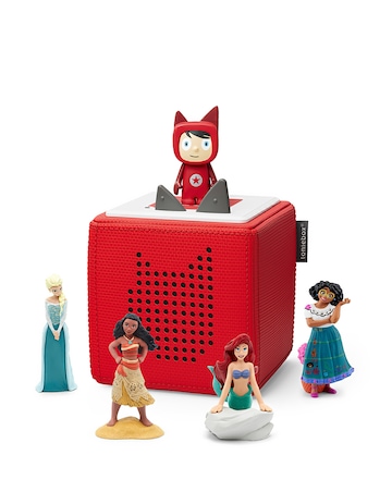 Toniebox Red Starter Disney Set + Frozen, Moana, Little Mermaid and Encanto