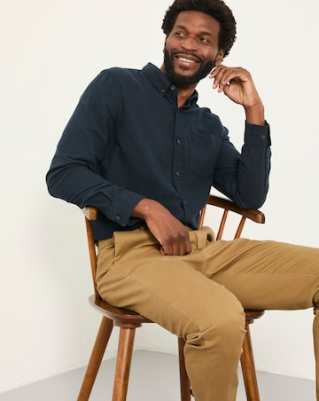 FatFace Oxlow Long Sleeved Shirt (Regular & Tall) - Navy