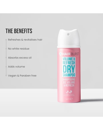 Hairburst Mini Volume & Refresh Dry Shampoo - 50ml